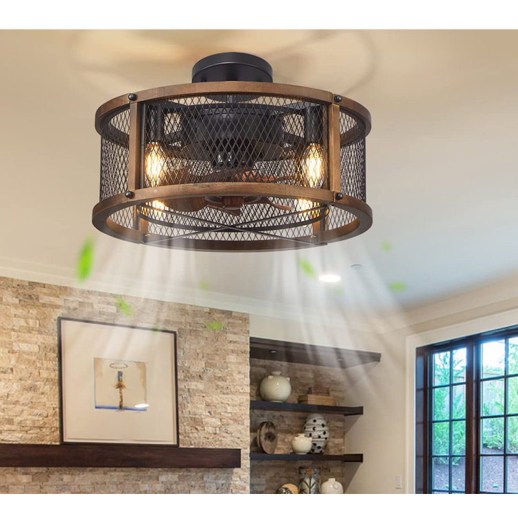 Ivy Bronx Museau Ceiling Fan with LED Lights Wayfair Canada